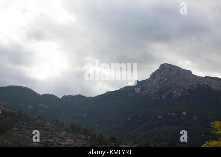 Vue de la Sierra de Tramuntana, près de Tempio Pausania, Majorque, Espagne Banque D'Images