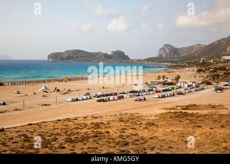 Plage de Falasarna, île de Crète, Grèce, Europe Banque D'Images