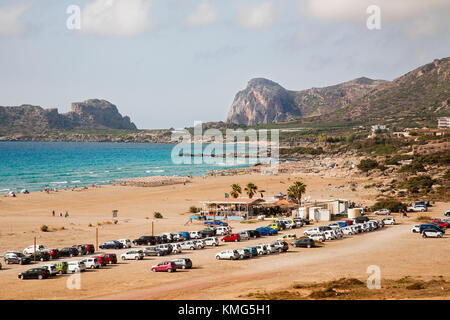 Plage de Falasarna, île de Crète, Grèce, Europe Banque D'Images