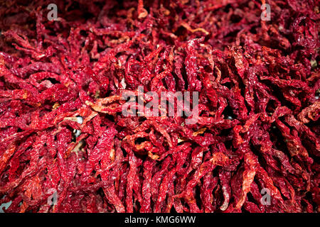 Piments rouges séchés libre pour le fond Banque D'Images