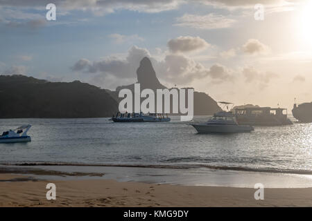 Porto de plage de Santo Antonio - Fernando de Noronha, Pernambouc, Brésil Banque D'Images