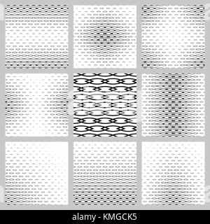 Photographie noir et blanc forme courbe pattern design set Illustration de Vecteur