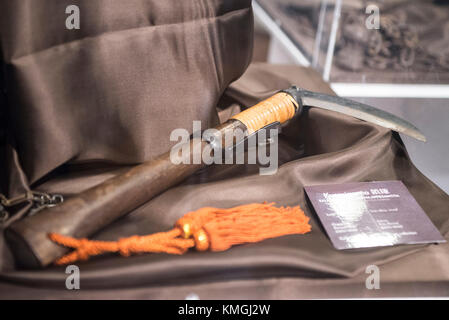 Turin, Piémont, Italie. 7 décembre, 2017. Turin, Italie-décembre 7, 2017 : exposition sur les costumes de samouraï et ninja à l'AAM à turin crédit : stefano guidi/zuma/Alamy fil live news Banque D'Images