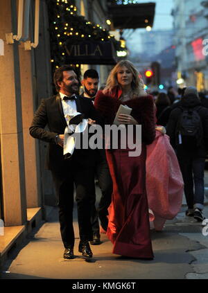 Milan, Natasha stefanenko va à la première de la scala le modèle, présentateur de télévision et actrice russe, Natasha stefanenko va à la première de la scala. crédit : agence photo indépendant srl/Alamy live news Banque D'Images