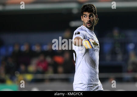 Villarreal, Espagne. 07 décembre 2017. Mariano Damian Barbosa de Villarreal CF lors de l'UEFA Europa League Group A match de football entre Villarreal CF et Maccabi tel Aviv au stade la Ceramica de Villarreal le 7 décembre 2017. Crédit : Gtres Información más Comuniación on line, S.L./Alamy Live News Banque D'Images