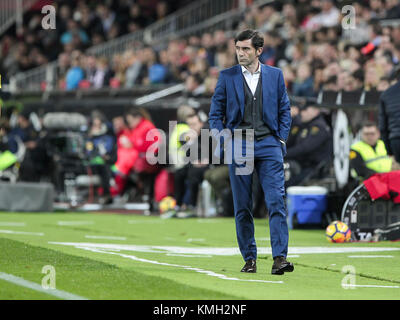 Valence, Espagne. 09Th Dec, 2017. L'entraîneur de Valence CF Marcelino Garcia Toral au cours de l'espagnol La Liga match entre Valence CF vs Celta de Vigo au stade Mestalla sur Décembre 09, 2017. Más Información Gtres Crédit : Comuniación sur ligne, S.L./Alamy Live News Banque D'Images