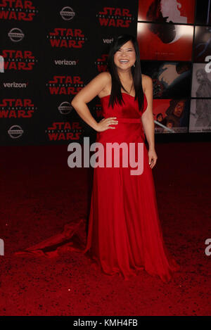 Los Angeles, USA . 09Th Dec, 2017. Marie Kelly Tran 12/09/2017 La première mondiale de Lucasfilm's ' : Le dernier des Jedi s'est tenue au Shrine Auditorium à Los Angeles, CA Photo par Izumi Hasegawa / HollywoodNewsWire.co Crédit : Hollywood News Wire Inc./Alamy Live News Banque D'Images