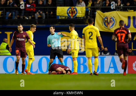Villarreal, Espagne. Déc 10, 2017. Daniel Raba pendant le match entre Villarreal CF contre le FC Barcelone, à la semaine 15 de la Liga 2017/18 à Ceramica stadium, Villarreal, ESPAGNE - 10 décembre 2017. Más Información Gtres Crédit : Comuniación sur ligne, S.L./Alamy Live News Banque D'Images