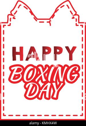 Boxing day design graphique Illustration de Vecteur