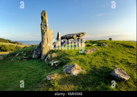 Cairn 2 Saint tombeau préhistorique utilisée par chambre néolithique et de l'Âge de Bronze les gens de la région de Dumfries et Galloway Ecosse UK Banque D'Images