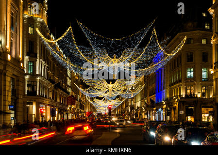 Les lumières de Noël à Londres Banque D'Images