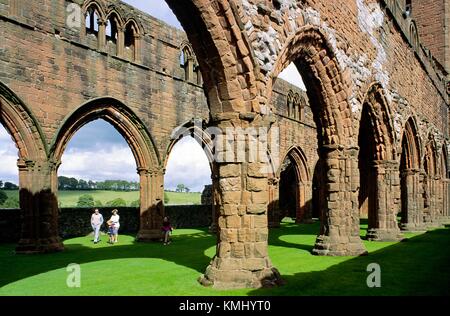 Abbaye de Sweetheart au sud de Dumfries dans la région de Dumfries et Galloway SW en Écosse. Un monastère cistercien fondé en 1275 Banque D'Images