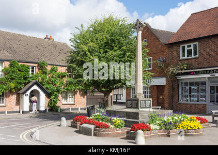 War Memorial, High Street, Watlington, Oxfordshire, Angleterre, Royaume-Uni Banque D'Images