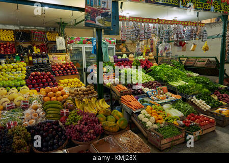 Arrêt de production, marché de San Telmo, San Telmo, Buenos Aires, Argentine,Amérique du Sud Banque D'Images