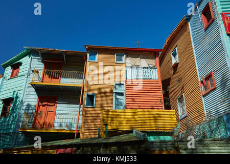 Bâtiments sur el Caminito, la Boca, Buenos Aires, Argentine, Amérique du Sud Banque D'Images