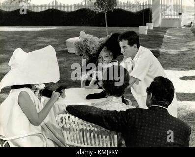 Encore du tournage du film de Juliette des esprits, Italie 1965 Banque D'Images