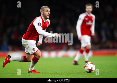 Jack Wilshere d'Arsenal en action au cours de l'UEFA Europa League, groupe H match à l'Emirates Stadium, Londres. Banque D'Images