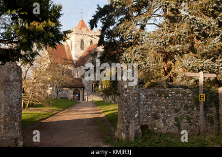 Boxgrove Priory Church, Chichester, West Sussex Banque D'Images