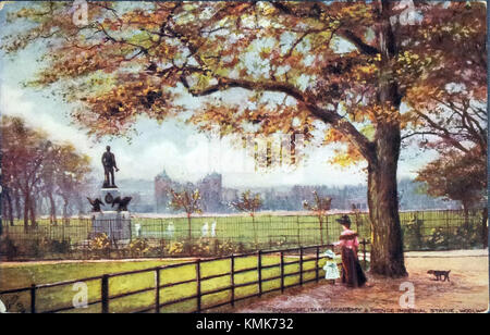 La Royal Military Academy de Woolwich, à Londres, est une institution historique de formation des officiers militaires. La statue du Prince Impérial, située à proximité, commémore le fils de l'empereur Napoléon III de France. L'académie et la statue jouent un rôle important dans le patrimoine militaire britannique. Banque D'Images