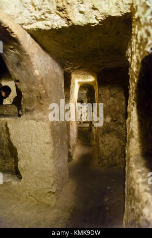 Métro Saint-Paul de catacombes, Mdina, Malte Banque D'Images