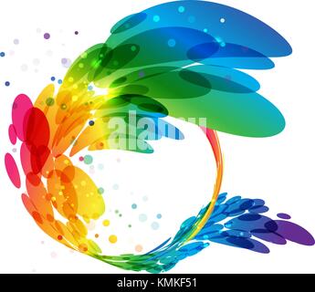 Abstract colorful châssis circulaire, vector background Illustration de Vecteur