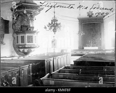 Stigtomta kyrka, situé juste au sud de Stigtomta le long de KatrineholmsvÃ¤gen, présente des origines médiévales datant des années 1200 Son retable, créé en 1812 par Pehr HÃ¶rberg, représente 'Footwashing'. L'église offre également un coin enfants invitant à jouer. Banque D'Images