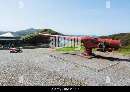 Paysages de l'Irlande. Musée militaire de Fort Dunree à Donegal Banque D'Images