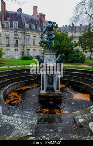 La fontaine de Diane, jardins du château de Fontainebleau, Fontainebleau, France Banque D'Images