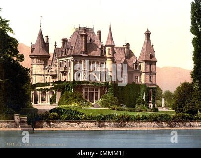 Schloss Schadau 1900 Banque D'Images