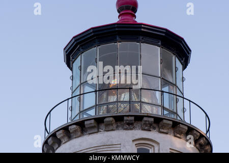 Close up de phare heceta head light prix en fin d'après-midi Banque D'Images