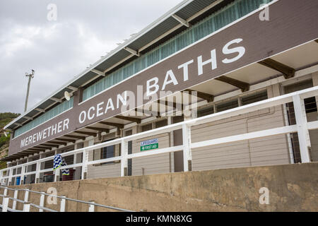 Merewether Ocean Baths piscine à Newcastle, Nouvelle-Galles du Sud, Australie Banque D'Images