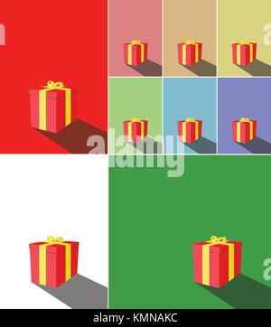 Noël arrière-plan coloré (variations) Illustration de Vecteur