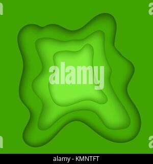 Coupe Tendance Floue vert Illustration de Vecteur