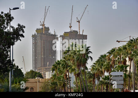 Des bâtiments de la ville de Jeddah, Jeddah, Arabie saoudite. Banque D'Images