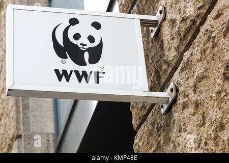 Hambourg, Allemagne - 21 juillet 2017 : Le World Wide Fund for Nature a également appelé le WWF est une organisation internationale non gouvernementale Banque D'Images