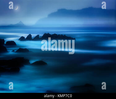 PHOTO ART : Ballyferriter Bay sur la péninsule de Dingle, comté de Kerry, Rep. of Ireland Banque D'Images