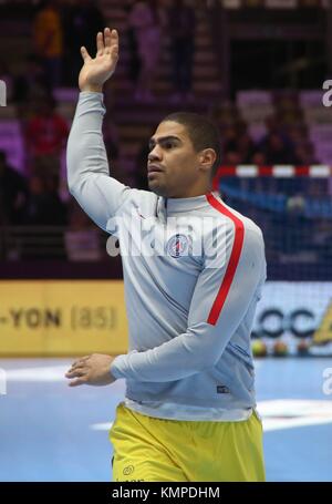 Nantes, France. 07 décembre 2017. Daniel Narcisse (Paris Saint Germain) lors du Championnat de France Lidl StarLigue Handball match entre HBC Nantes et Paris Saint-Germain le 7 décembre 2017 à la Halle XXL à Nantes - photo Laurent Lairys/DPPI crédit : Laurent Lairys/Agence Locevaphotos/Alamy Live News Banque D'Images