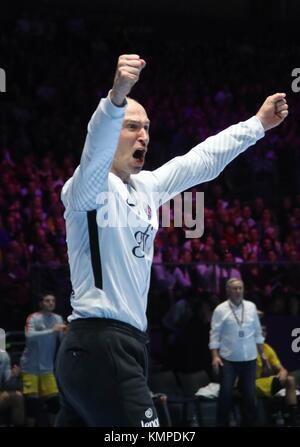 Nantes, France. 07 décembre 2017. Thierry Omeyer (Paris Saint Germain) en action lors du Championnat de France Lidl StarLigue Handball match entre HBC Nantes et Paris Saint-Germain le 7 décembre 2017 à la Halle XXL à Nantes - photo Laurent Lairys/DPPI crédit : Laurent Lairys/Agence Locevaphotos/Alamy Live News Banque D'Images