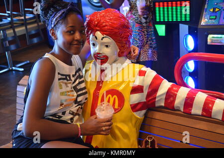 Un restaurant Mcdonald's, sur International Drive à Orlando, Etats-Unis Banque D'Images