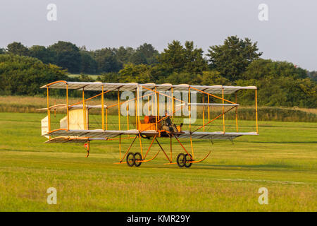 Bristol Boxkite Reproduction produit par F. G. Miles Engineering Ltd à la Shuttleworth Collection soir battant Juillet 2013 Banque D'Images