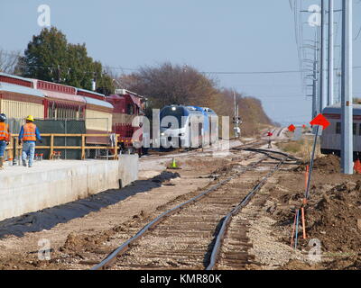 La partie II de première les nouvelles voitures pour TEXrail (devrait arriver Banque D'Images