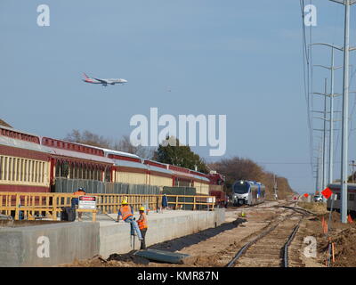 La partie II de première les nouvelles voitures pour TEXrail (devrait arriver Banque D'Images