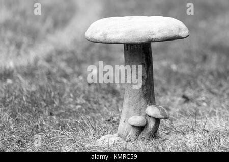 Sculpture de champignons dans un Sag Harbor Yard, à Sag Harbor, NY Banque D'Images