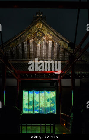 Kyoto, NOV 22 : Art Spécial poisson rouge Aquarium exposition 150 ans de célébration de Taisei Hokan dans le château de Nijo le Nov 22, 2017 à Kyoto, Japon Banque D'Images