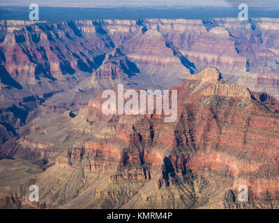 Donnant sur le Parc National du Grand Canyon à partir d'un avion Banque D'Images