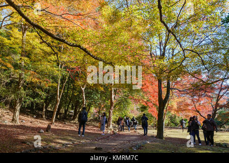 Kyoto, 24 nov. : Belle couleur d'automne le Nov 24, 2017 lors de Arashiyama, Kyoto, Japon Banque D'Images