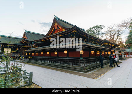 Kyoto, NOV 24 : La belle et historique honden de Kitano Tenmangu le Nov 24, 2017 à Kyoto, Japon Banque D'Images