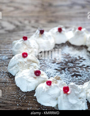 Couronne de Noël Meringue Banque D'Images