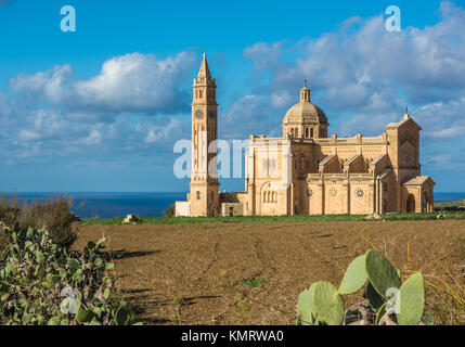 Basilique du Sanctuaire national de la Vierge de Ta Pinu, Gozo, Malte Banque D'Images