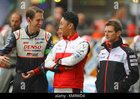 2017 WEC 6 heures de Shanghai au circuit international de Shanghai avec : mécanicien, Anthony Davidson, Kazuki Nakajima où : Shanghai, Chine quand : 05 Nov 2017 crédit : Qian Jun/ATP/WENN Banque D'Images